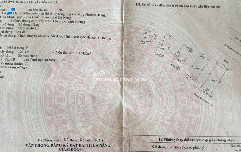 Bán SHOPHOUSE 4 tầng 2 mặt tiền đường Hoàng Thị Loan